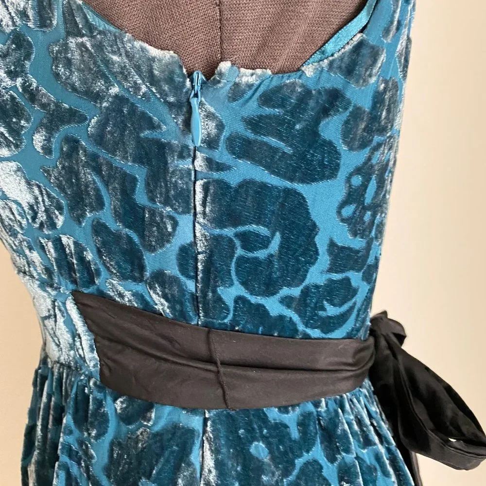 Anthropologie Moulinette Soeurs sz 0 Anthro silk vintage inspired sleeveless V n - Picture 3 of 10